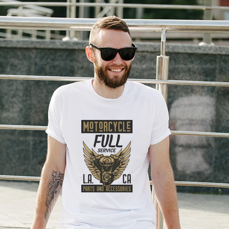 

Hot Sale Motorcycle Full Service Cotton Cool T Shirts Prevalent Classic T Shirt Europe Fashionable T-Shirt For Men