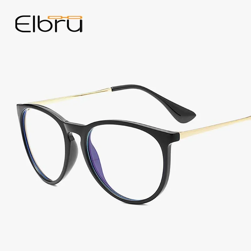 Круглая оправа для очков Elbru унисекс анти синий светильник блокировка синего