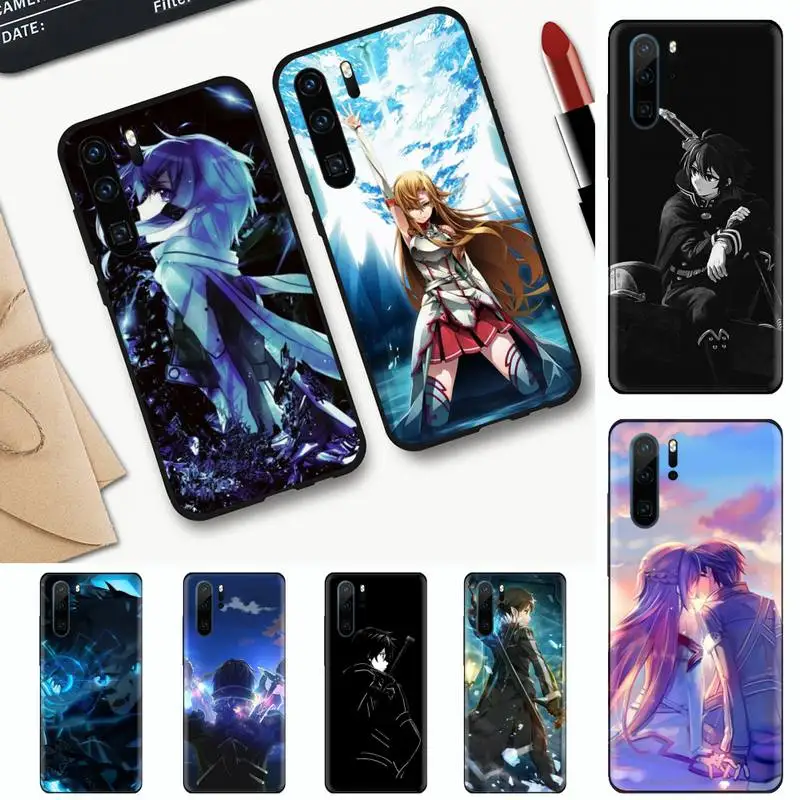 

Sword Art Online SAO Anime Manga Phone Case For Huawei honor Mate mate P 10 9X 10i 20 30 40 y7 nova 5t lite pro p smart 2019