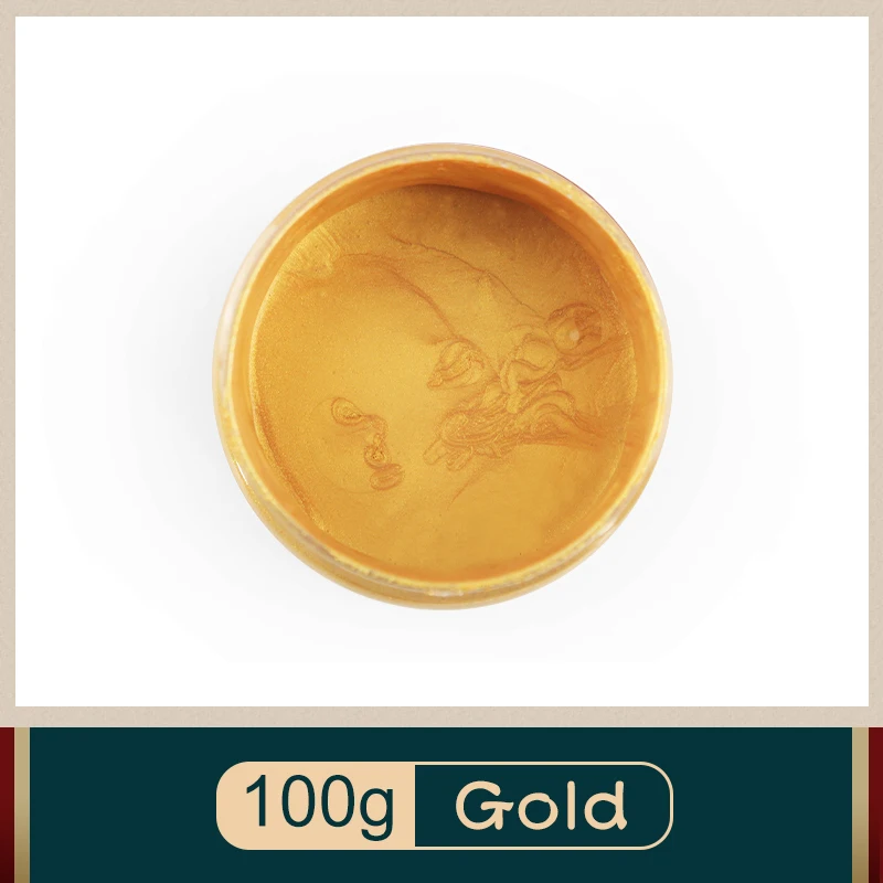 Золотая краска на водной основе акриловая лак для дерева металлические лаковые