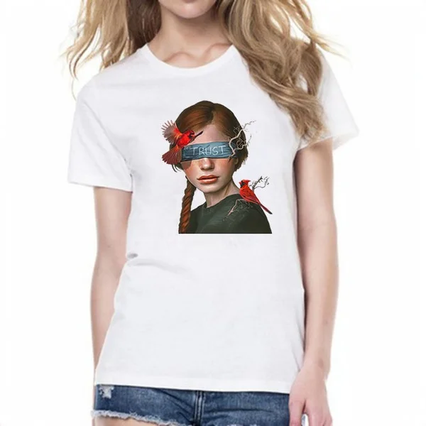 

Personality woman Women's T-Shirt summer Modal Short Sleeve Fashionable personality Streetwear