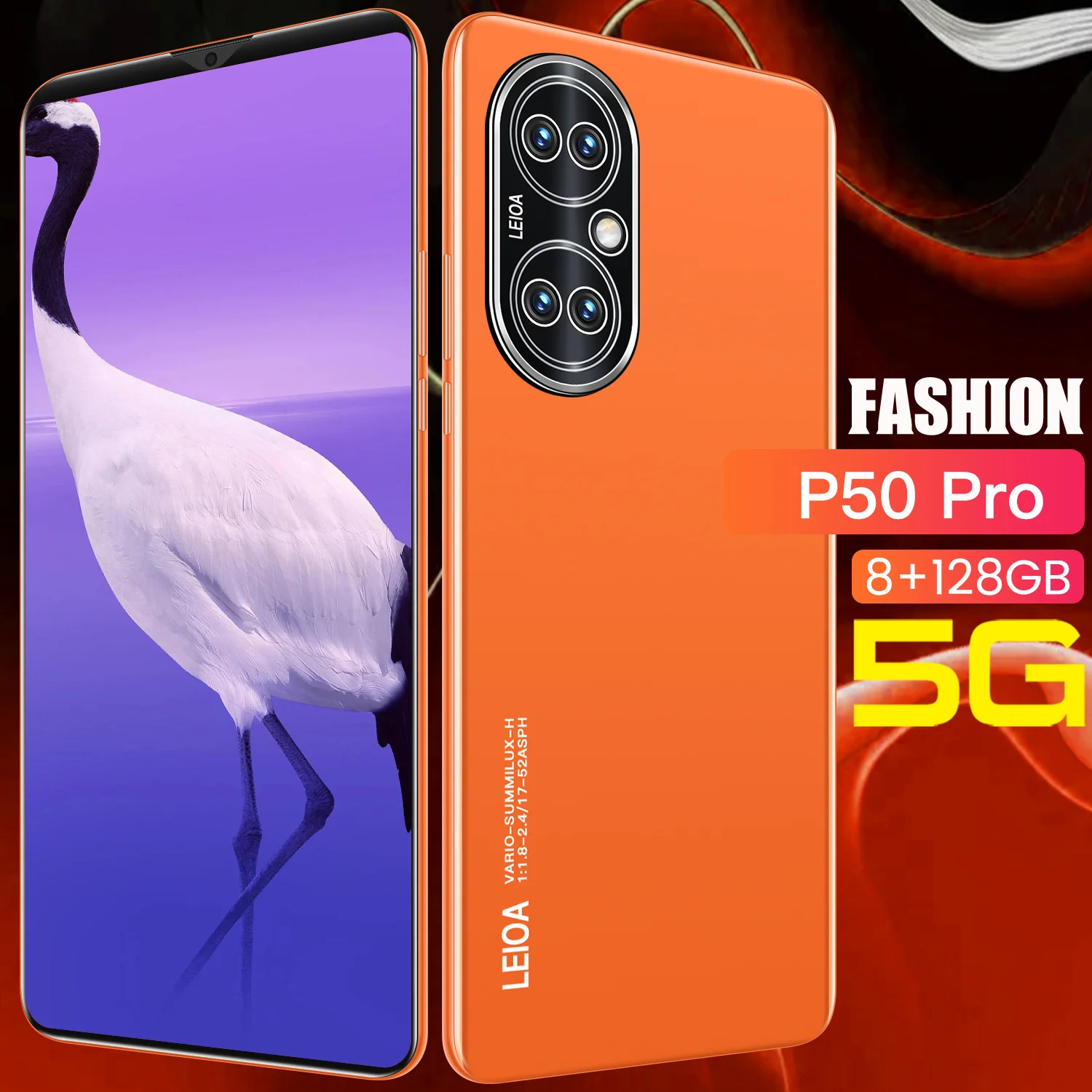 

2021 Newest P50 Pro 5G Smartphone 5000mAh Android10 Neteork Mobilephone 8+128G 6.1inch Full Screen Fingerprint Unlock Cellphone