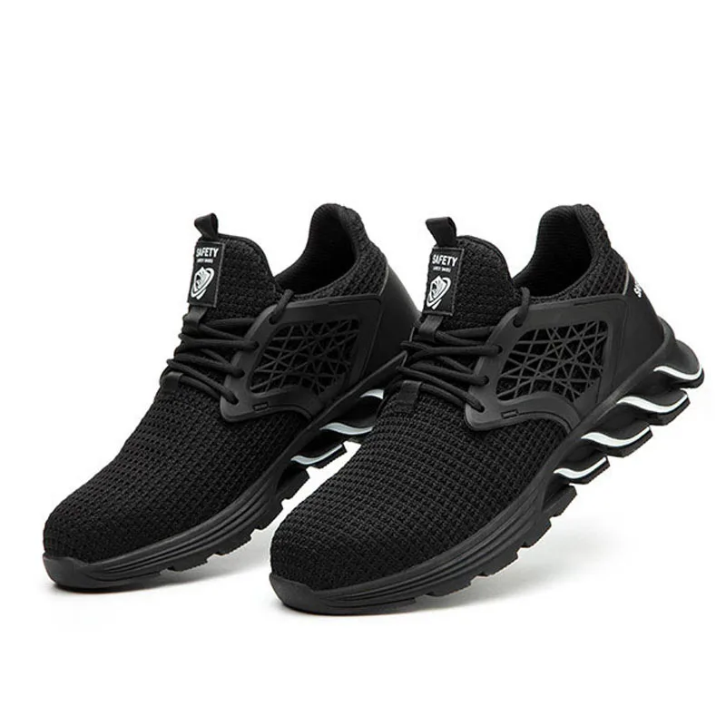 Мужские индустриальные стальные колпачки на носках неразрушаемые