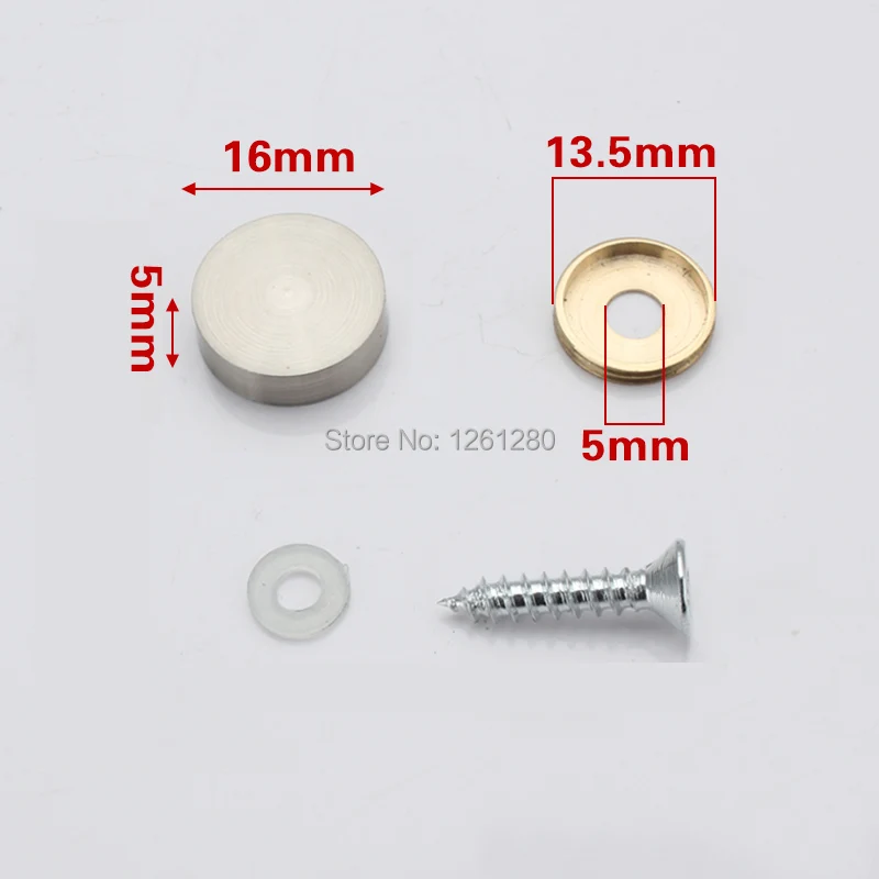 Латунное акриловое зеркало для рекламы 16 мм фиксированный винт бытовая