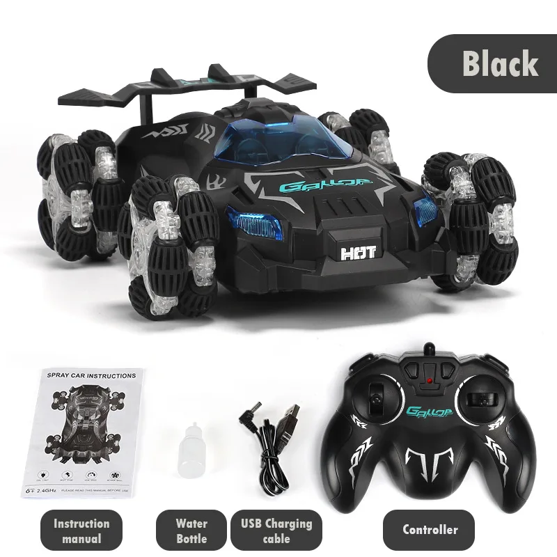 

1:12 Wireless RC Electric Cool Light Spray Drift 4WD Racing Car 2.4GHZ Long Endurance Easy Charge RC Cars for Adult Kid Toy Gift