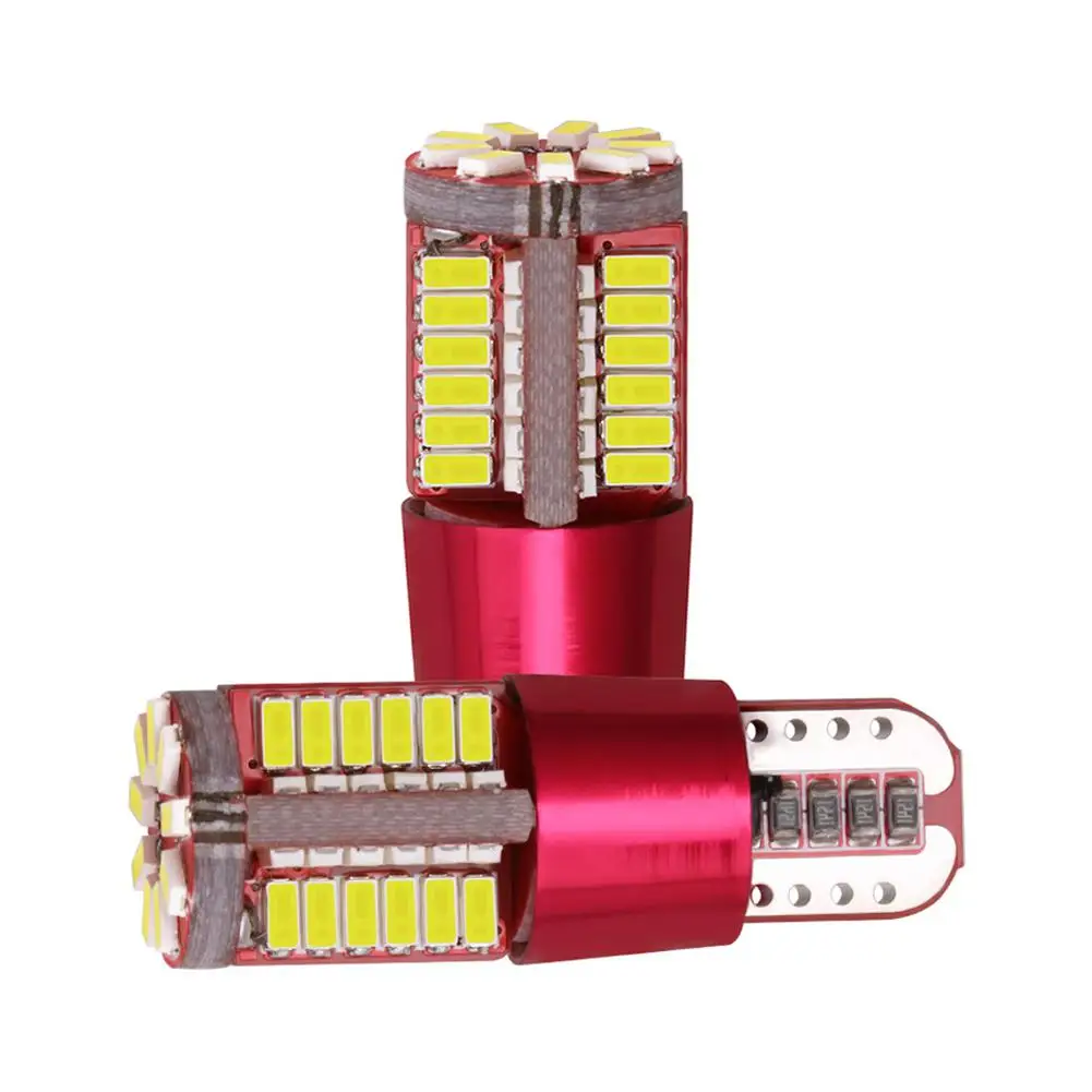 T10 3014 No Error Car Marker Light Parking Lamp 57 SMD Motor Wedge Bulb White / Blue Red Yellow Green Ice Purple | Автомобили и