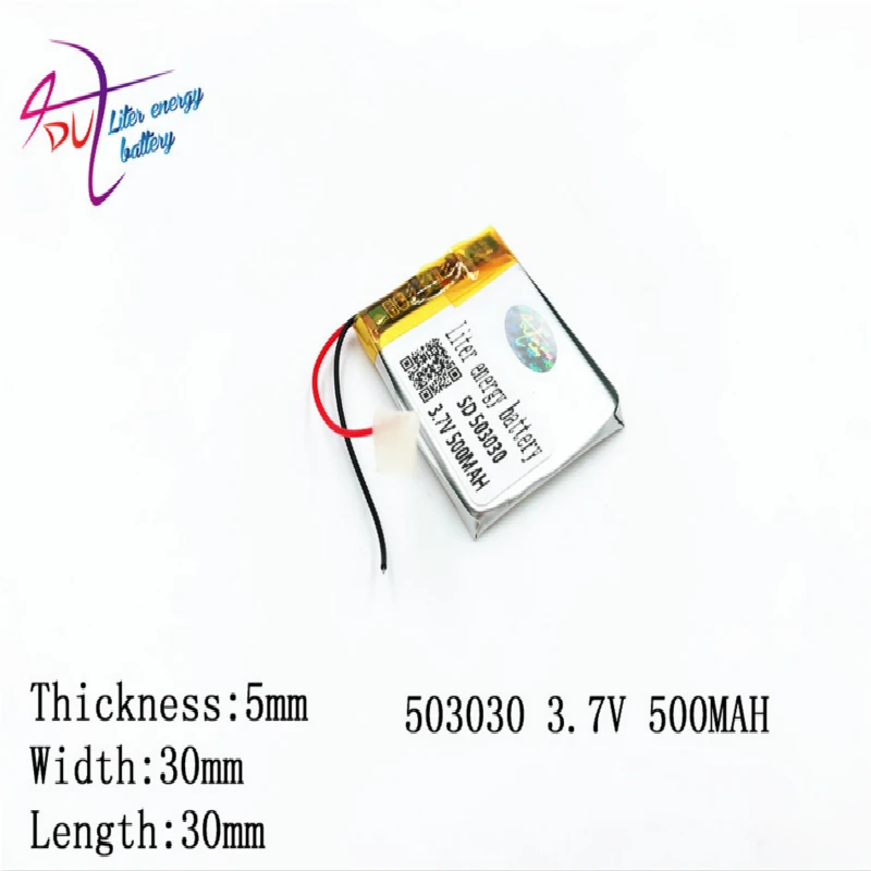 Литровая энергетическая батарея полимерный литий ионный 3 7 в 503030 053030 мАч CE FCC ROHS