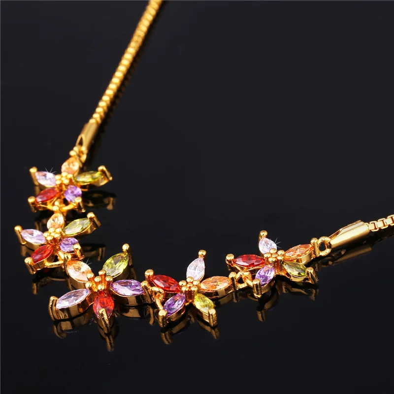 Ожерелье KPOP Женская Циркон бренд золото цвет ожерелье из турмалина модные