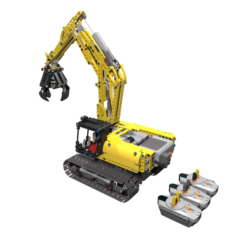 Новый технический MOC модель кирпича 42006 экскаватор мод версия полный RC функции