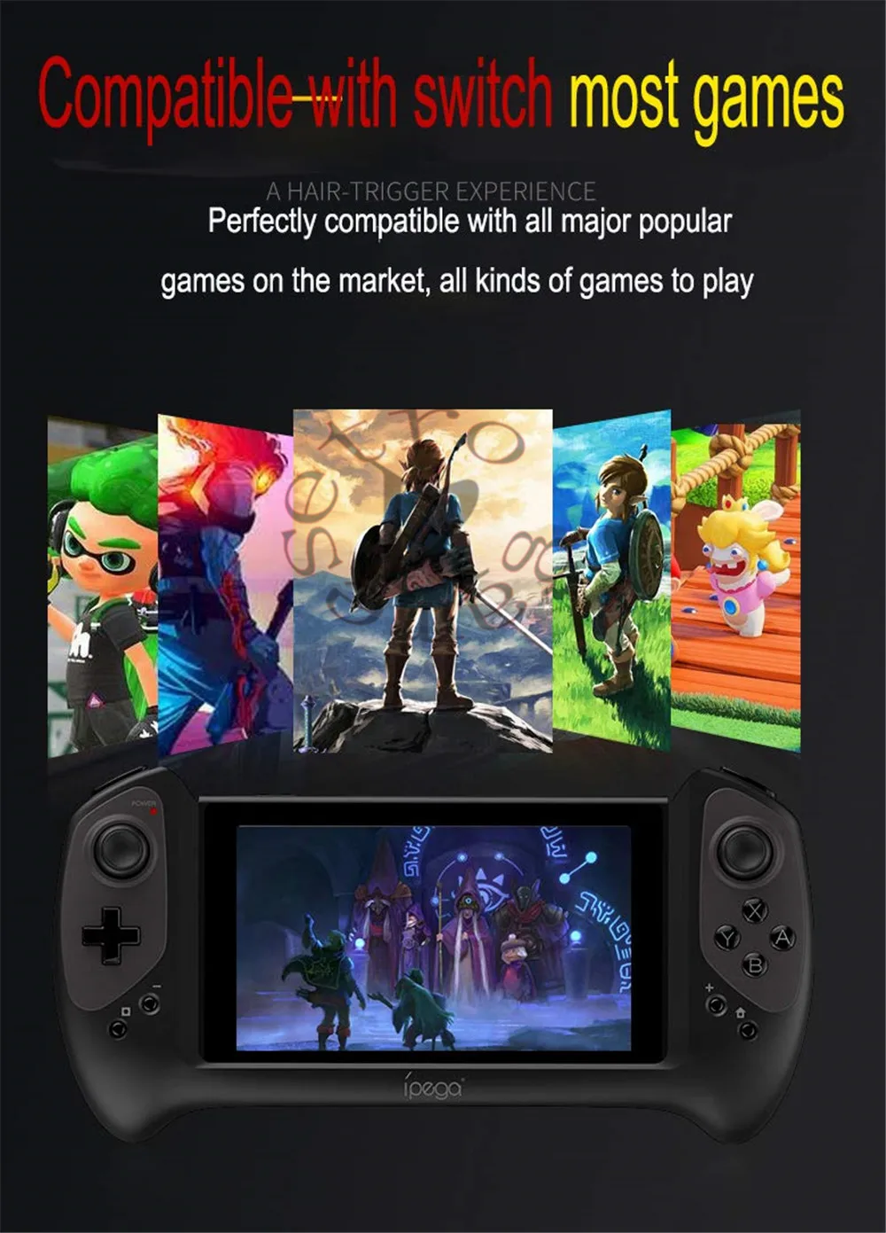 Новый геймпад Ipega PG 9163 Tomahawk рукоятка Палмера подключи и работай для Nintendo Switch