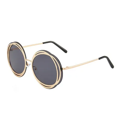 

Round Sunglasses For Women Metal Frame Sunglasses Fashion Personality Ultraviolet Protection Europe And America 2021 New Style