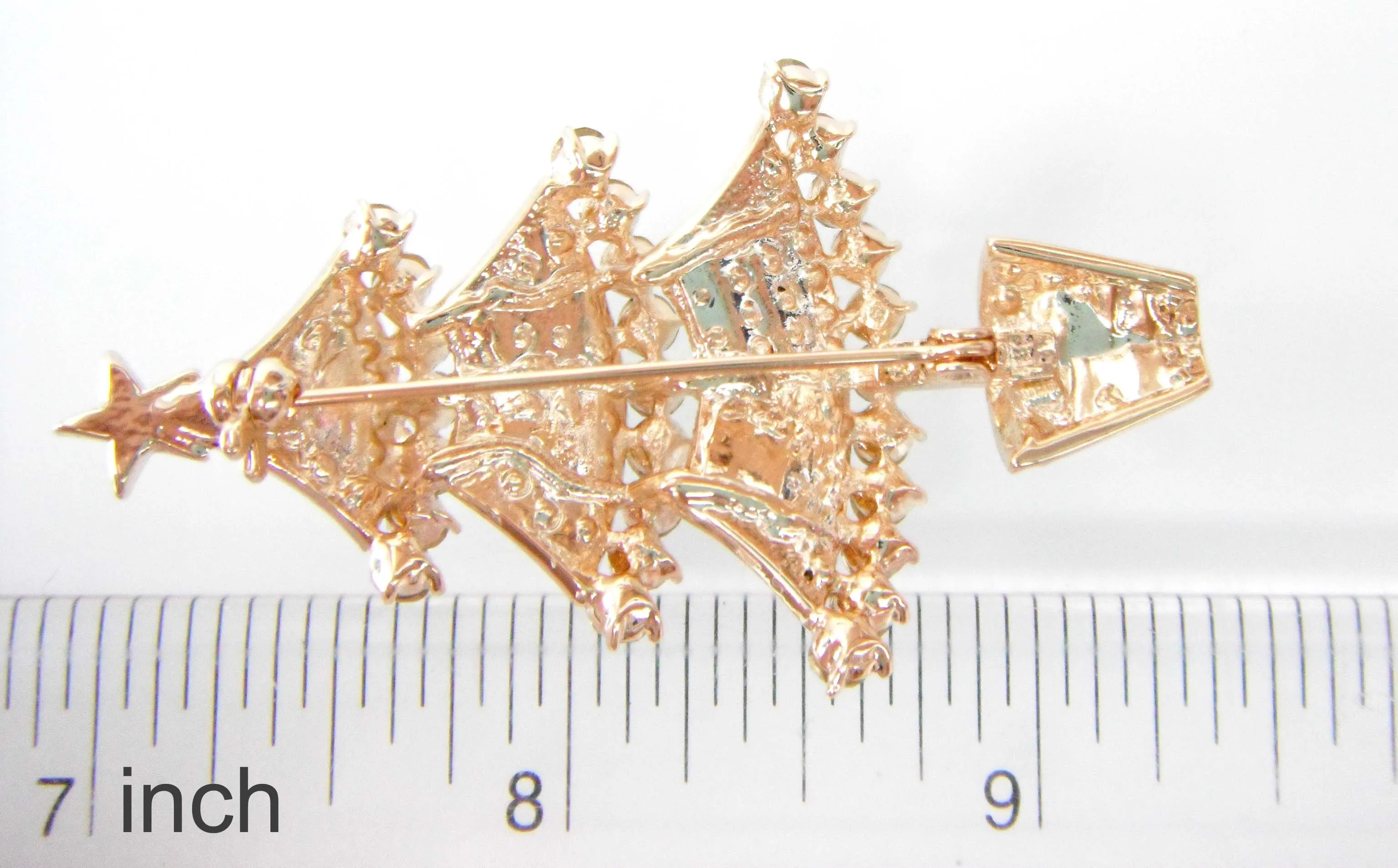 Навачи Рождественская елка желтый GP Красочный Кристалл Горный Хрусталь Булавка