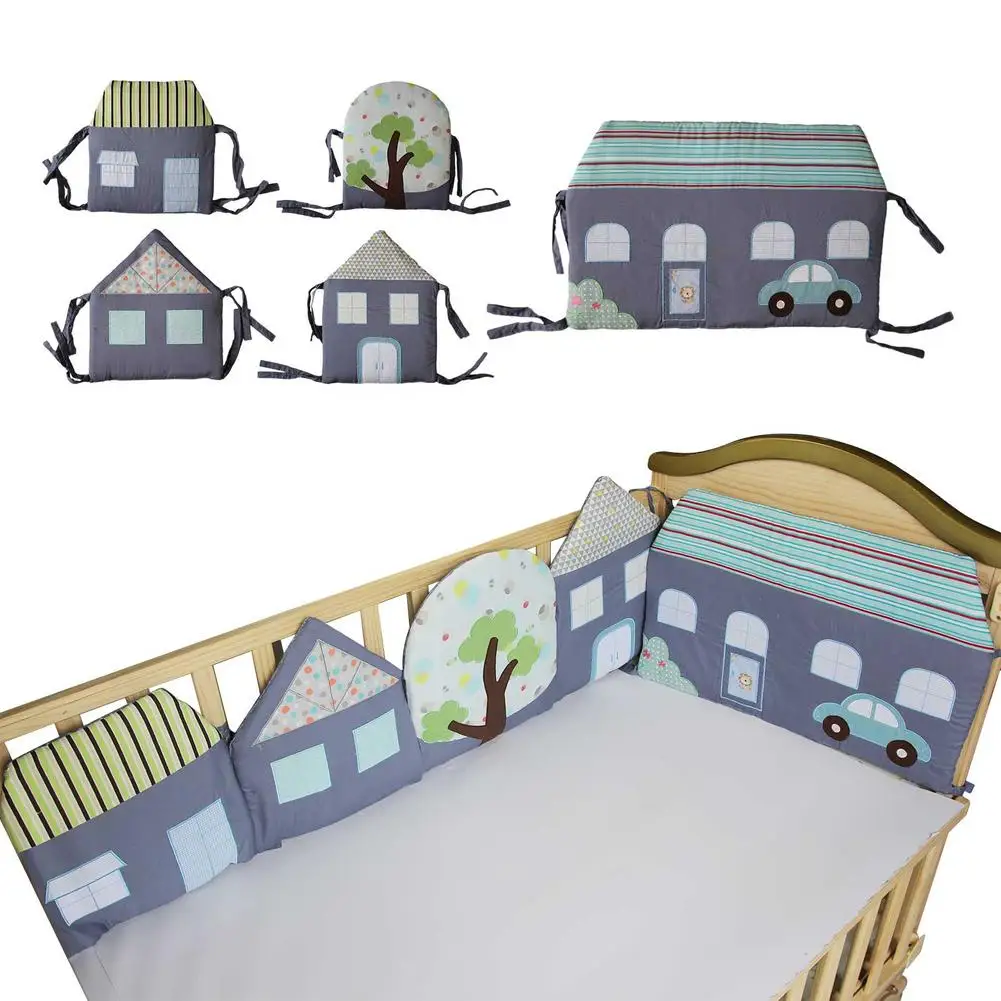 

30* 30 Cm Baby Bedding Set Cute Cartoon Print Crib Bedding Set Soft Baby Bed Linen Items For Newborns Nursery Decor Crib Bumper