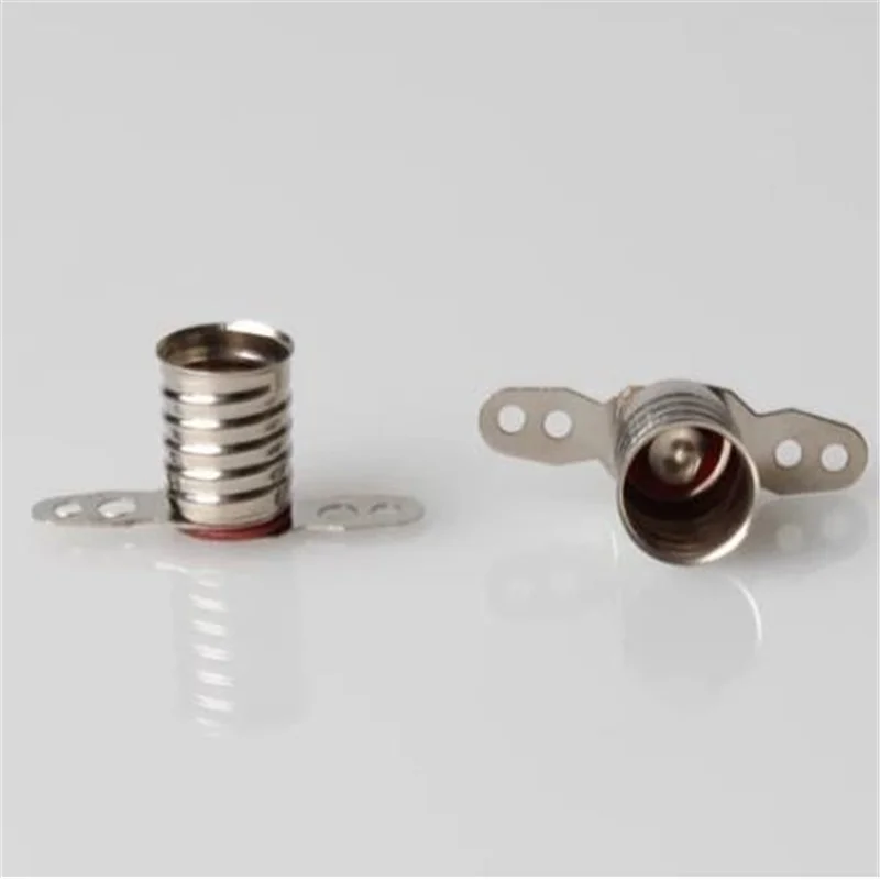 

100pcs Brass E10 Lamp Bases For Light Bulb