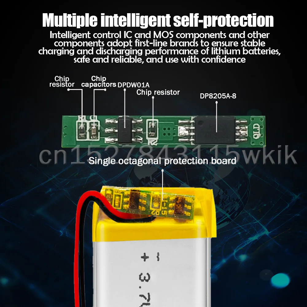 Беспроводная Bluetooth-гарнитура для зеркала макияжа 302030 032030 3 7 в 120 мАч | Электроника