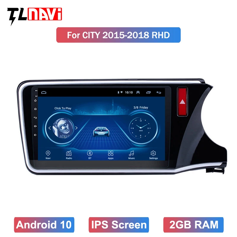 9 &quotAndroid 10 для 2014 2015 2016 2017HONDA CITY RHD радио Автомобильный мультимедийный плеер с Wi Fi