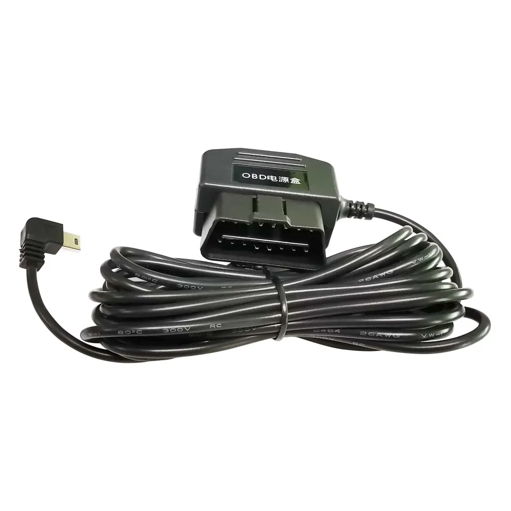 

OBD II Buck Line for 24 Hours Parking Monitoring Car Camera Radar Detector DVR Accessories Length 3m Cable