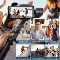 handheld gimbal stabilizer 3 axis wireless bluetooth phone gimbal holder auto motion tracking foriphone action camera