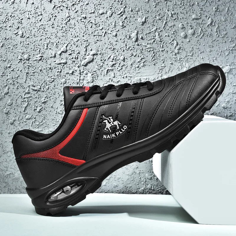 

Men Golf Shoes Spring Autumn Man Golf Training Shoes Outdoor Sport Shoes Leather Air Cushion Lightweight Flats Sneakers Men