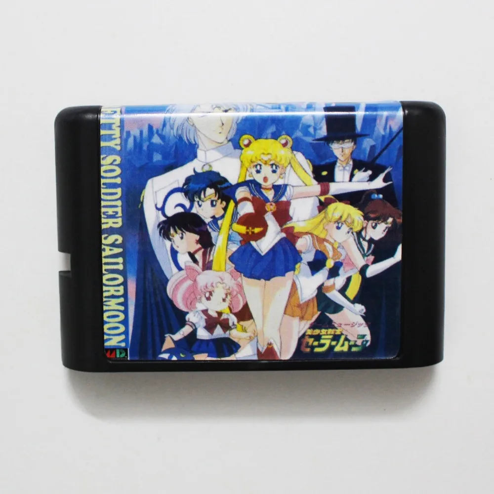 Довольно Солдат Сейлор Мун 16 бит MD карточная игра для Sega игры Mega Drive