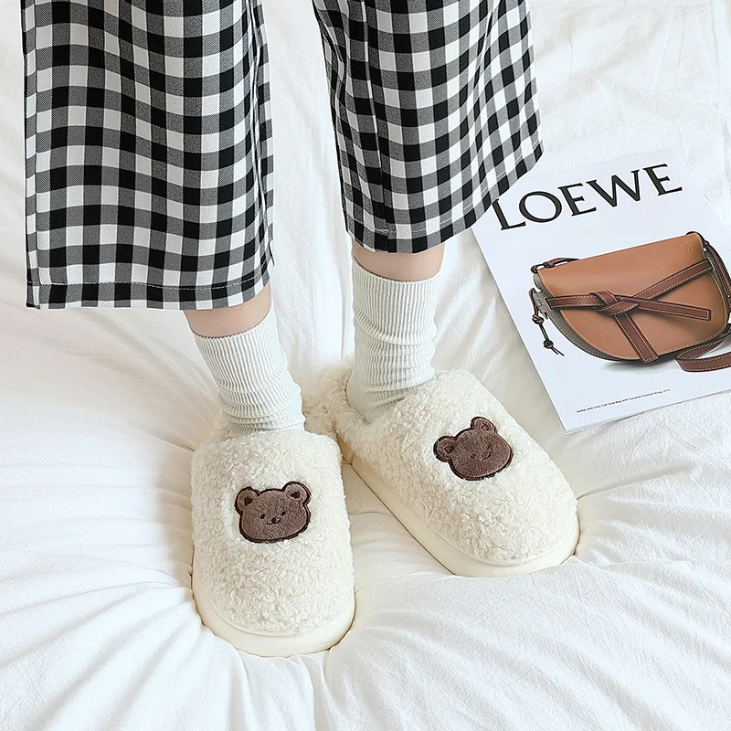 Тапочки женские/мужские хлопковые теплые домашние пушистые шлепанцы с