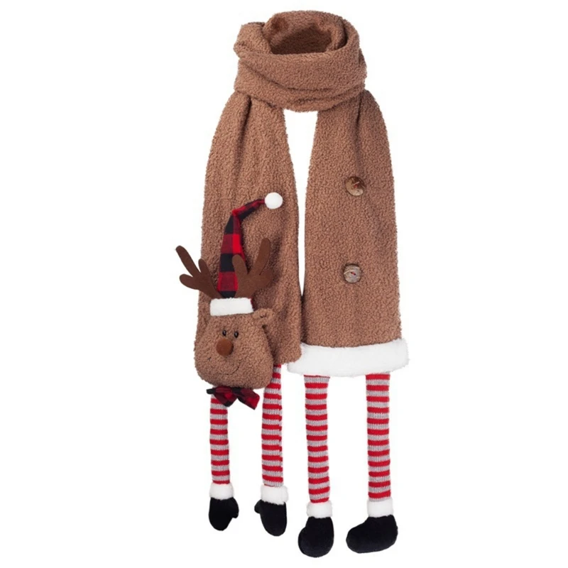 Bufanda de Cachemira suave de 50lb de alce, bufandas largas a cuadros de B&uacute;falo, chal Unisex de Navidad-0
