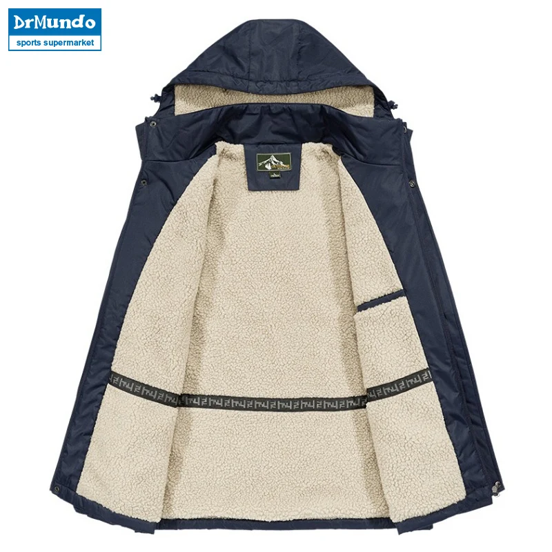 2019 Мужская водонепроницаемая куртка из флиса спортивная теплая брендовая для