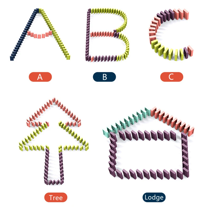 Новый детский Электрический поезд-домино Набор машинок со звуком и светом
