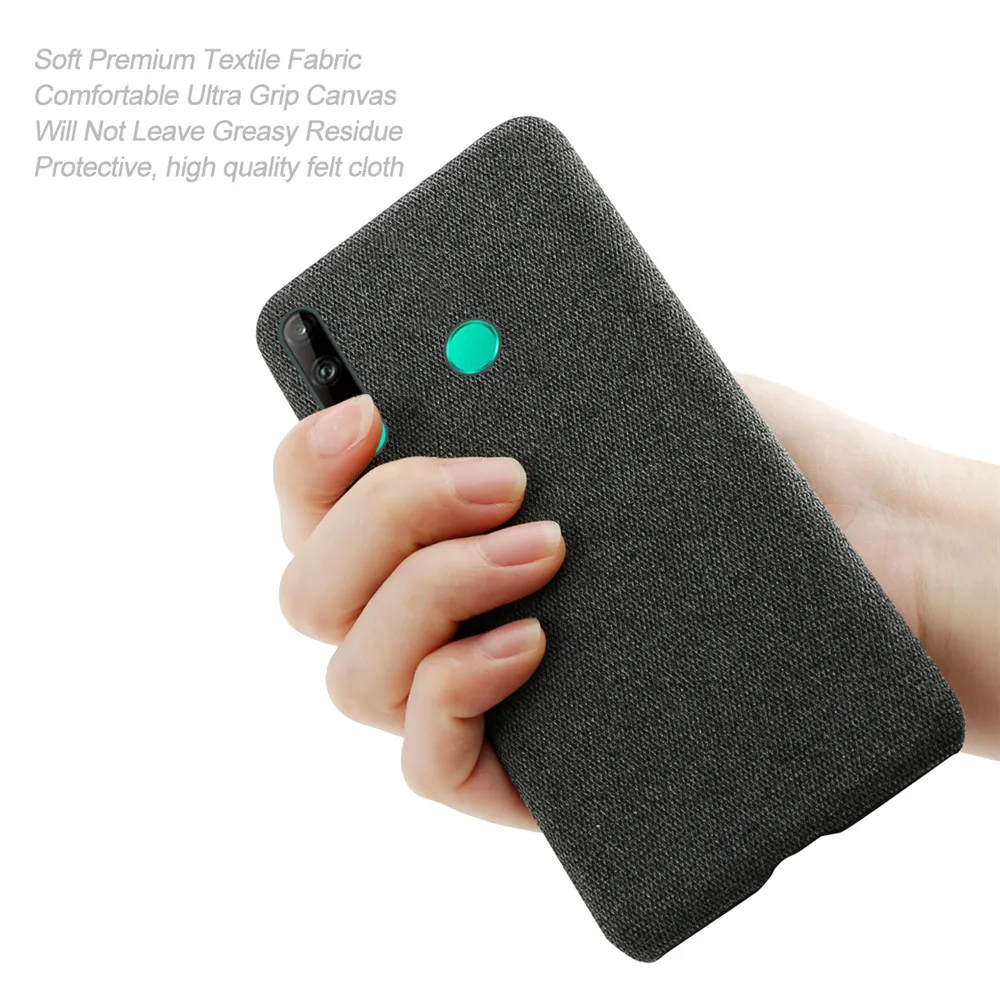 

Cloth Cases For Huawei P40 Lite E Case Slim Retro Cloth Hard Phone Cover For Huawei P40 Lite E 6.39" ART-L28 ART-L29 Coque Funda