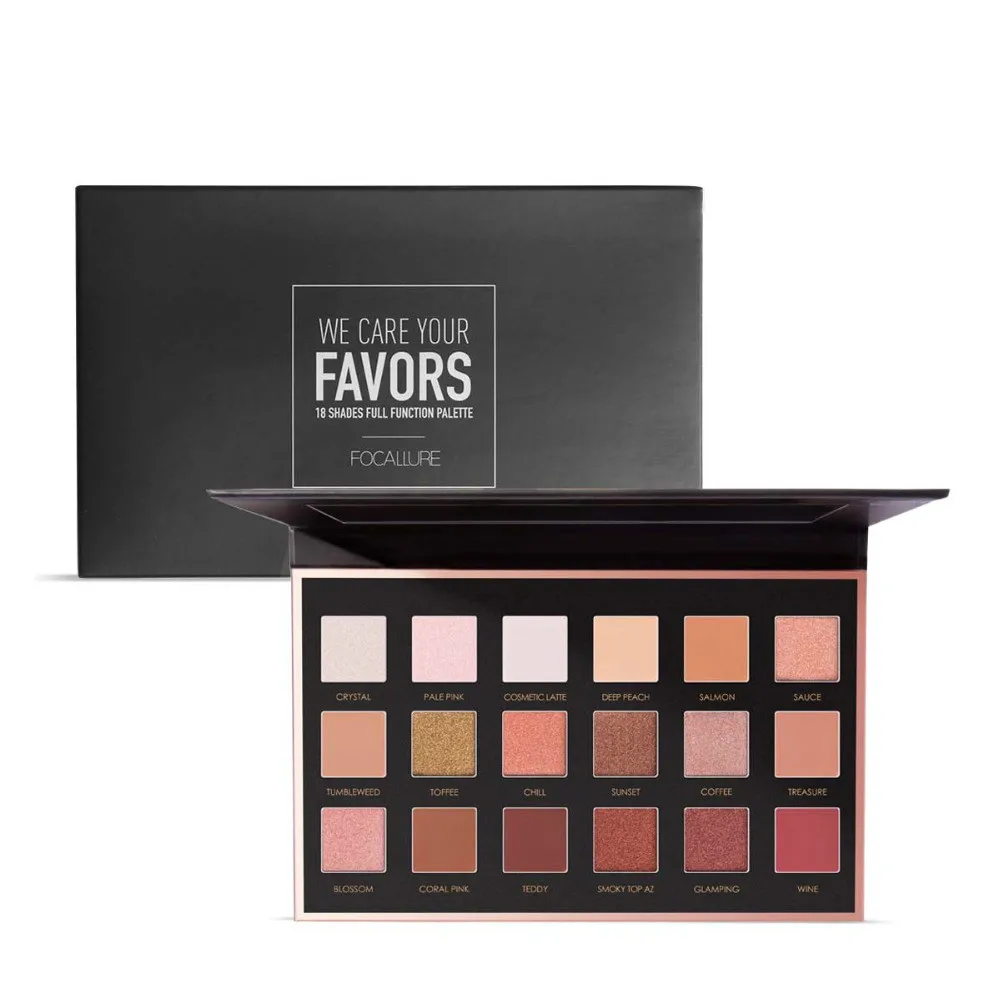 

18 Colors Eyeshadow Palette Shimmer Matte Pigment Eye Shadow Cosmetics Mineral Nude Glitter Eyes Makeup Set