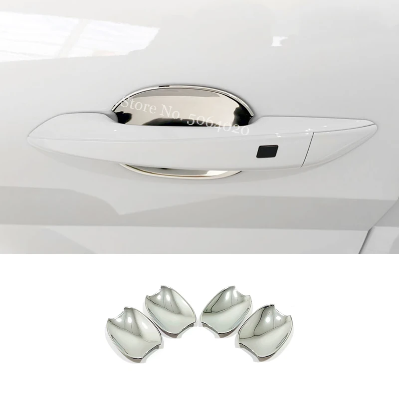 

ABS Chrome Car Door protector handle Bowl Cover Trim Decoration Car Styling For Hyundai Elantra CN7 2020 2021 Accessories 4pcs