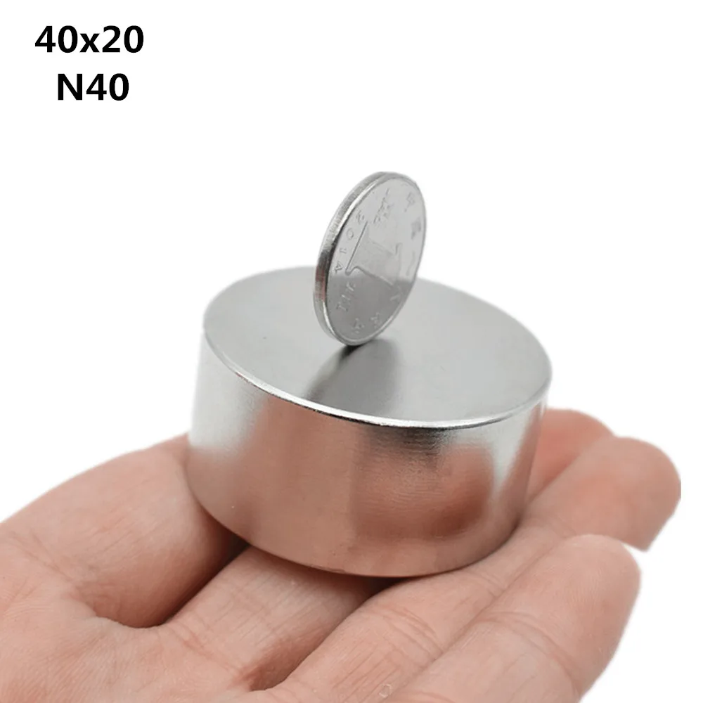 N40 40x20 N52 неодимовый магнит 50x30 мм супер сильные магниты 40x20 мм Круглый Мощный постоянный магнитный редкоземельный NdFeb горячий Галлий металл - Цвет: N40 40x20