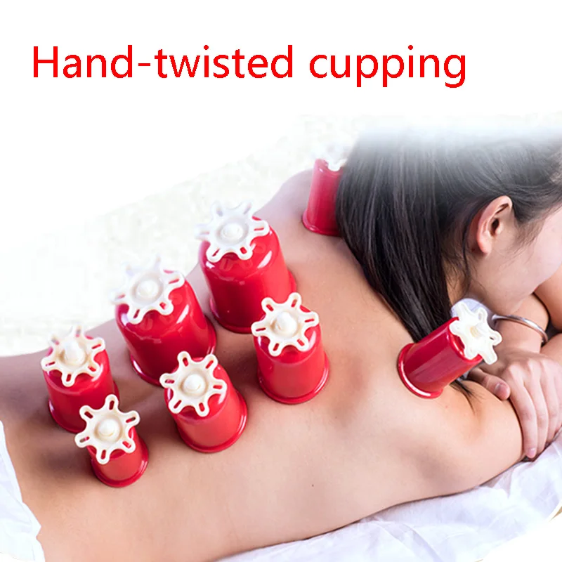 SHARE HO 4 размера ABS Вакуумные Банки ручной скрученный Cupping антицеллюлитные массажные банки присоска китайская терапия
