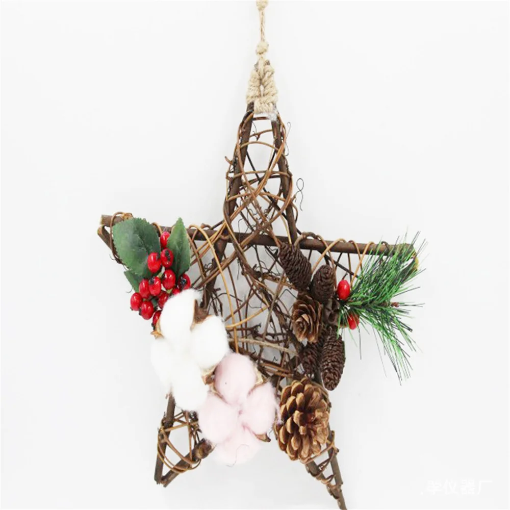 Рождественский виноградный круг декоративный материал цветочные мини-иглы