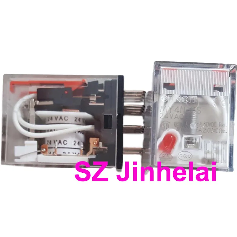 Подлинное Оригинальное промежуточное реле OMRON MY4N GS 24 В переменного тока 10 шт.