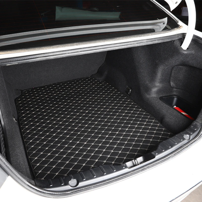 

KADUO Car Trunk Mat Suitable for Most Cars Customization Single-layer Black Multiple Colors Waterproof and Dustproof