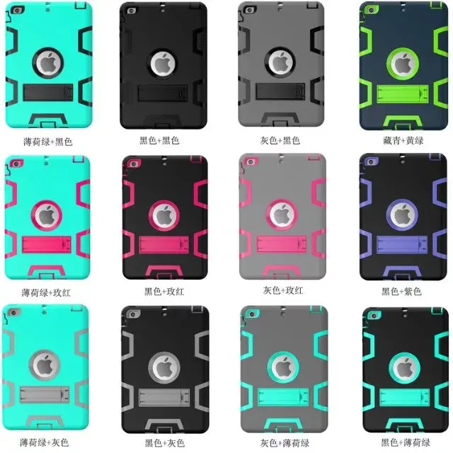 Гибридный трехслойный чехол из силикона + поликарбоната противоударный