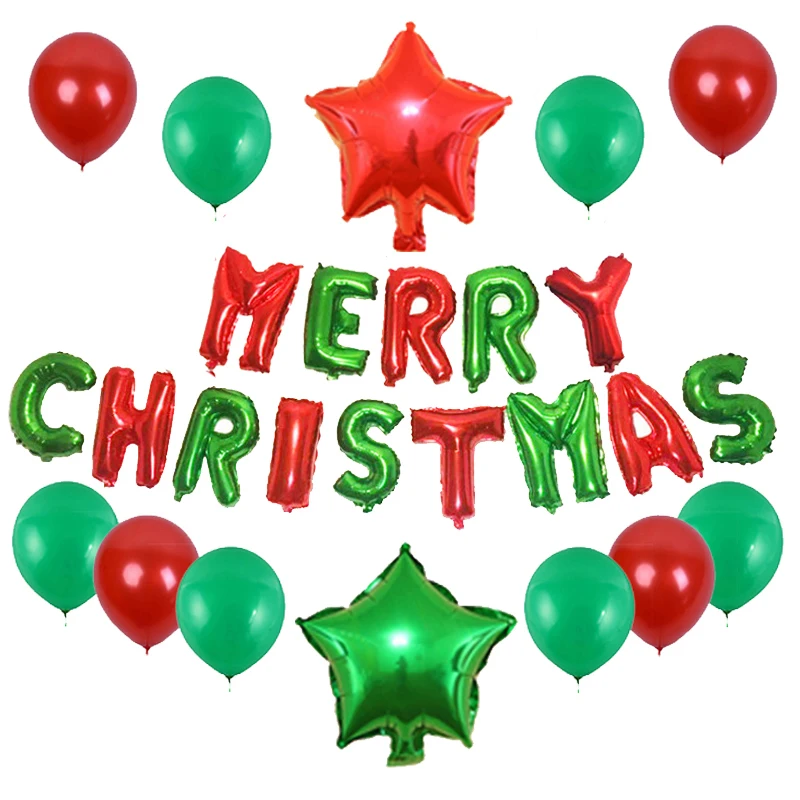 

16 дюймов, с надписью "Merry Christmas", Рождественское украшение для дома, Рождественская елка, снеговик, Санта-Клаус, принадлежности для воздушных ...