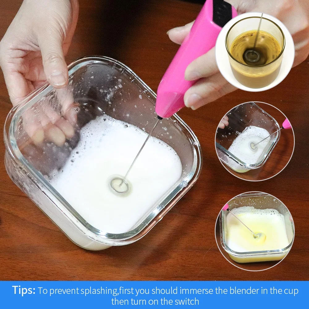 Миниатюрная ручка ручной Электрический смеситель с батарейным питанием