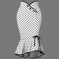women elegant polka dot print mermaid trumpet skirts 2021 korean fashion summer female sexy high waist midi skirt office lady