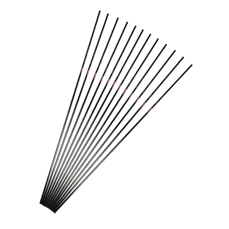 12 шт лук и стрелы стрельба из лука чистый углерод стрелки идентификатор вала 6 2 м