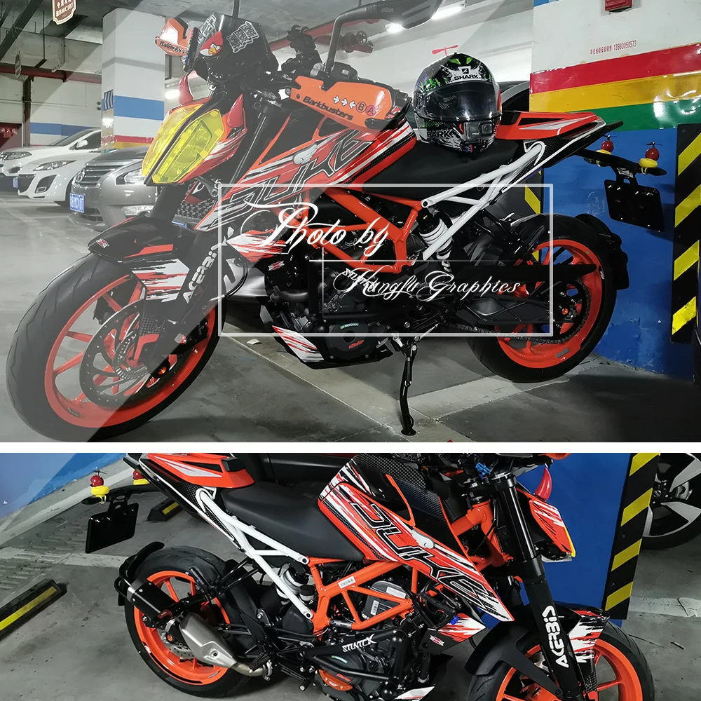 KUNGFU графика полная наклейка на заказ мотоциклетная вторичном рынке комплект для