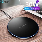 Беспроводное зарядное устройство 30 Вт для iPhone 13, 12 Pro, Mini 11, XS Max, X, XR, 8 Plus, 20 Вт, 15 Вт, быстрая зарядная площадка Qi для Samsung Note 20, 10, S21, S20
