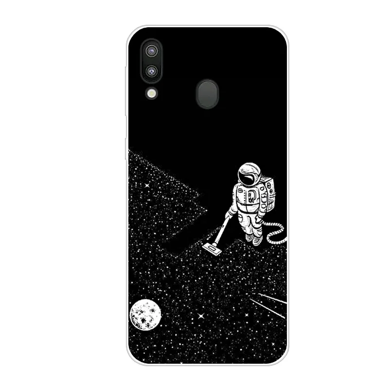 27 Для samsung M20 чехол милый мультфильм мягкий силиконовый планета кошка для телефона С Рисунком Тигра чехол для samsung Galaxy M20 задняя крышка M 20 M205F Coque - Цвет: 27