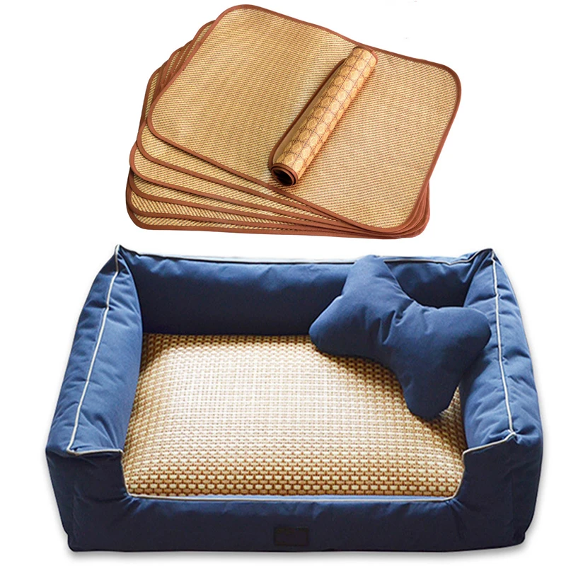 Дышащий коврик для сна охлаждающая подстилка собак и кошек Овальный сетчатый