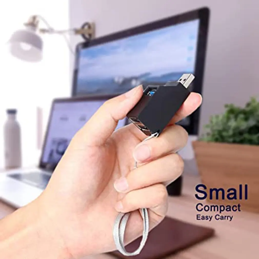 

Разветвитель с 3 USB-портами и мини-портами, 3,0