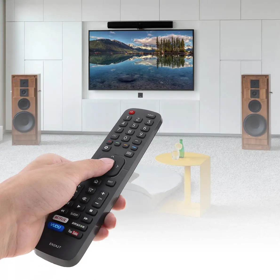 EN2A27 умный светодиодный пульт дистанционного управления для телевизора запасная