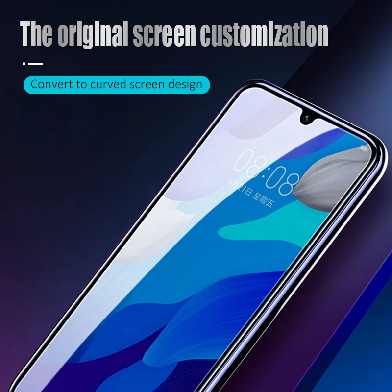 2 в 1 полное покрытие Защитное стекло для Realme 3 Pro 3i защита задней камеры против