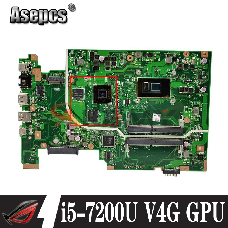 

X705UV MB i5-7200U V4G GPU Mainboard For ASUS X705UVR X705UQ X705UB X705UD X705UDR X705UN X705U Laptop Motherboard