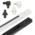 2-проводной Алюминиевый рельс толщиной 0,5 метра, светодиодный рельс с разъемами, Универсальные рельсы, рельсовые светильники